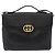GUCCI Shoulder Bag Leather 2way Black Gold - vista 13