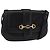 GUCCI Horsebit Shoulder Bag Leather Black Gold