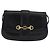 GUCCI Horsebit Shoulder Bag Leather Black Gold - vista 2