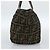 FENDI Zucca Canvas Hand Bag Black Brown - vista 3