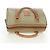 Céline CELINE Macadam Canvas Mini Boston Bag PVC Beige Gold - vista 6