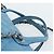 CHANEL Matelasse Chain Shoulder Bag Leather 2way Blue Silver CC - vista 14