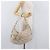 FENDI Shoulder Bag Canvas Leather Beige Gold - vista 21