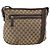 GUCCI GG Canvas Shoulder Bag Outlet Beige Silver 388930