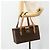 Céline CELINE Macadam Canvas Hand Bag PVC Leather Brown Gold - vista 22