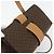 Céline CELINE Macadam Canvas Hand Bag PVC Leather Brown Gold - vista 6