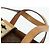 Céline CELINE Macadam Canvas Hand Bag PVC Leather Brown Gold - vista 8