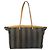 FENDI Pecan Canvas Tote Bag Brown Black - vista 3