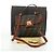 FENDI Zucca Canvas Shoulder Bag Black Brown - vista 27