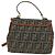 FENDI Zucca Canvas Shoulder Bag Black Brown - vista 3