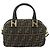 FENDI Zucca Canvas Hand Bag 2way Black Brown - vista 3