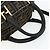 FENDI Zucca Canvas Hand Bag 2way Black Brown - vista 7