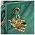 Borsa a tracolla CHANEL con cuciture a V, in nylon, verde e oro, con logo CC, codice autentico 107879. - vista 10