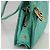 Borsa a tracolla CHANEL con cuciture a V, in nylon, verde e oro, con logo CC, codice autentico 107879. - vista 18
