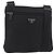 Borsa a tracolla PRADA in nylon nero e argento, autentica, codice articolo ep14418A