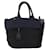 PRADA Hand Bag Nylon 2way Black Silver