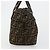 FENDI Zucca Canvas Hand Bag Black Brown - vista 5