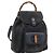 GUCCI Bamboo Backpack Suede Black Gold