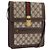 GUCCI GG Supreme Web Sherry Line Shoulder Bag PVC Beige Gold