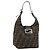FENDI Zucca Canvas Hand Bag Brown Black Silver