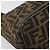 FENDI Zucca Canvas Hand Bag Brown Black Silver - vista 11