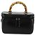 GUCCI Bamboo Vanity Hand Bag Leather Black Silver - vista 13