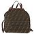 FENDI Zucca Canvas Backpack Brown Black - vista 2