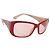 CHANEL Sunglasses plastic Red CC