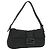 FENDI Mamma Baguette Hand Bag cotton Gray Silver