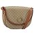 Céline CELINE Macadam Canvas Shoulder Bag PVC Beige Gold