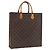 LOUIS VUITTON Monogram Sac Plat Hand Bag M51140 LV