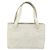 CHANEL Triple Coco Hand Bag Patent leather White CC - vista 3