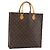 LOUIS VUITTON Monogram Sac Plat Hand Bag M51140 LV
