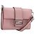 FENDI Shoulder Pouch Leather Pink Silver