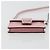 FENDI Shoulder Pouch Leather Pink Silver - vista 5