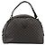 Céline CELINE Macadam Canvas Hand Bag PVC Leather Black Gold - vista 2