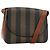 FENDI Pecan Canvas Shoulder Bag PVC Black Brown
