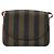 FENDI Pecan Canvas Shoulder Bag PVC Black Brown - vista 13
