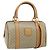 Céline CELINE Macadam Canvas Hand Bag PVC 2way Beige Gold