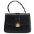GUCCI Hand Bag Leather Navy Gold - view 13