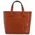 CHANEL Choco Bar Hand Bag Patent leather Orange Gold CC - vista 13