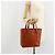CHANEL Choco Bar Hand Bag Patent leather Orange Gold CC - vista 21