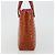 CHANEL Choco Bar Hand Bag Patent leather Orange Gold CC - vista 3