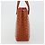 CHANEL Choco Bar Hand Bag Patent leather Orange Gold CC - vista 4