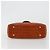 CHANEL Choco Bar Hand Bag Patent leather Orange Gold CC - vista 5