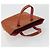 CHANEL Choco Bar Hand Bag Patent leather Orange Gold CC - vista 6