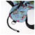 PRADA Rucksack Nylon Hellblau Silber - Ansicht 19