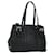 PRADA Tote Bag Leather Black Silver