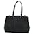 PRADA Tote Bag Leather Black Silver - vista 2