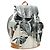 LOUIS VUITTON Monogram Miroir ChristopherPM Backpack Silver M58756 bs35728SAV